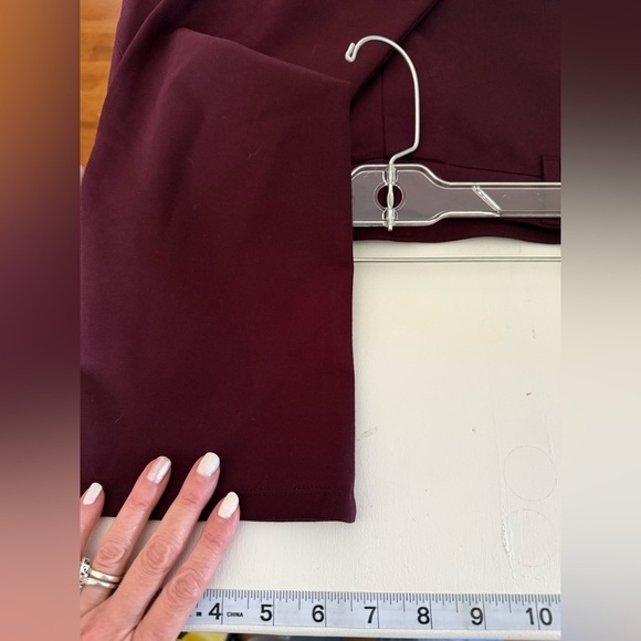 NWT small quince straight leg pants burgundy - Picture 10 of 16